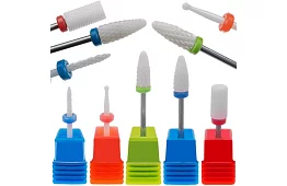 Zestaw 5 ceramicznych nasadkowych pilników - frezów