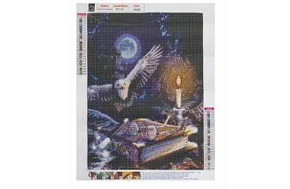 5D diamentowy haft – sowa, 30x40 cm