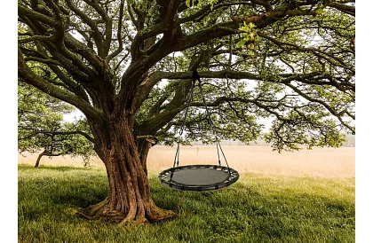 Huśtawka - gniazdo bociana czarne - 100 cm / 150 kg