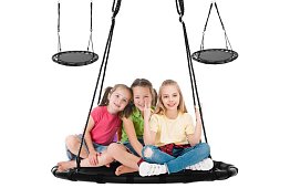 Huśtawka - gniazdo bociana czarne - 100 cm / 150 kg