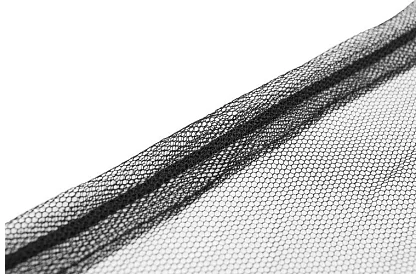 Moskitiera na parasol ogrodowy 350 cm – czarna