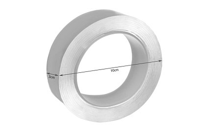 Przezroczysta dwustronna taśma samoprzylepna – 3 m