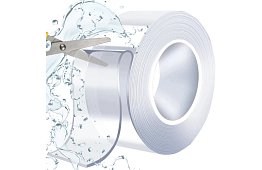 Przezroczysta dwustronna taśma samoprzylepna – 3 m