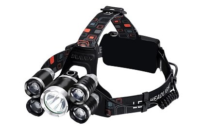 LED czołówka 5 x Cree T6 LED