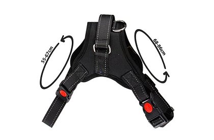 Beztlakowy szelki dla psów - Rozmiar L