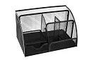 Organizator na biurko - 6 przegródek - czarny