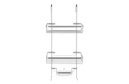 Półka wisząca do łazienki - srebrna