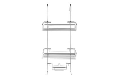 Półka wisząca do łazienki - srebrna