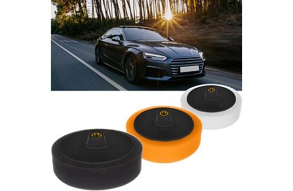 Leżące gąbki do polerowania samochodu 145 mm - zestaw 3 sztuk