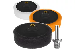 Leżące gąbki do polerowania samochodu 145 mm - zestaw 3 sztuk