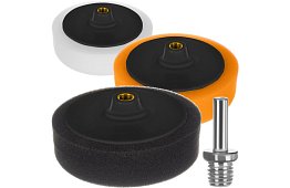 Leżące gąbki do polerowania samochodu 145 mm - zestaw 3 sztuk