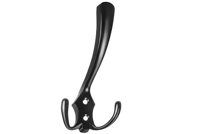 Wieszak ścienny meblowy czarny – zestaw 5 sztuk