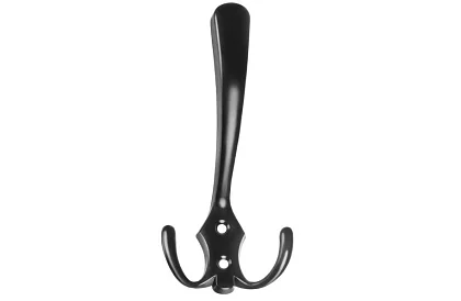 Wieszak ścienny meblowy czarny – zestaw 5 sztuk