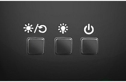 LED nocna lampa z projektorem obrazków - czarna