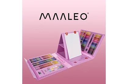 Zestaw artystyczny do malowania dla dzieci – artystyczna walizka - 208 elementów