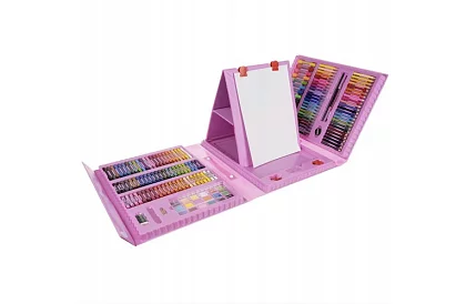 Zestaw artystyczny do malowania dla dzieci – artystyczna walizka - 208 elementów