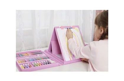 Zestaw artystyczny do malowania dla dzieci – artystyczna walizka - 208 elementów