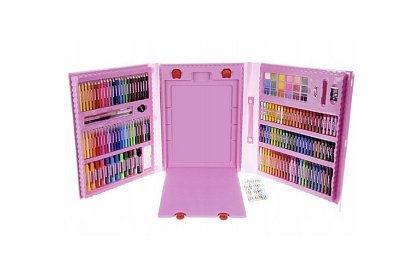 Zestaw artystyczny do malowania dla dzieci – artystyczna walizka - 208 elementów