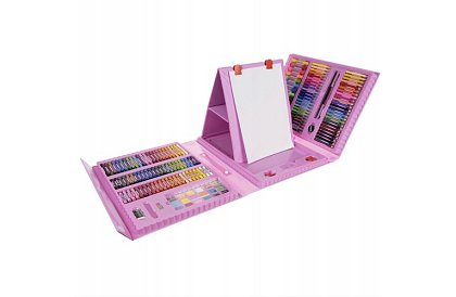 Zestaw artystyczny do malowania dla dzieci – artystyczna walizka - 208 elementów