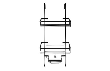 Półka wisząca do łazienki - czarna