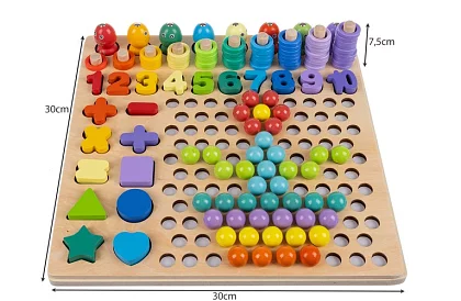 Drewniane edukacyjne puzzle