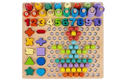 Drewniane edukacyjne puzzle