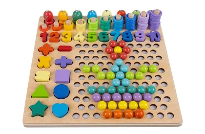 Drewniane edukacyjne puzzle