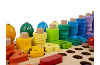 Drewniane edukacyjne puzzle