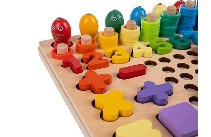 Drewniane edukacyjne puzzle