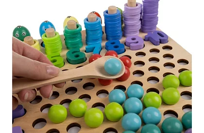 Drewniane edukacyjne puzzle