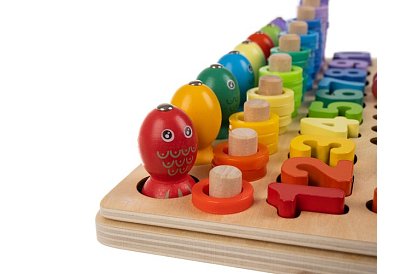 Drewniane edukacyjne puzzle