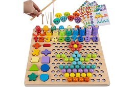 Drewniane edukacyjne puzzle