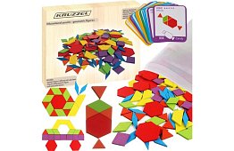 Drewniane puzzle edukacyjne - kształty geometryczne