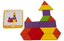 Drewniane puzzle edukacyjne - kształty geometryczne