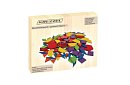 Drewniane puzzle edukacyjne - kształty geometryczne