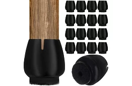 Filcowe podkładki na nogi krzeseł przeciw zarysowaniom – zestaw 16 szt.