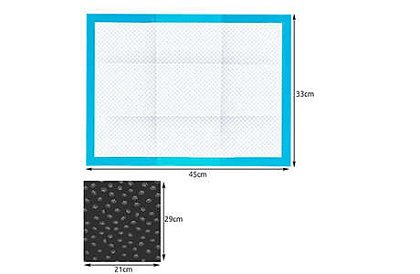 Higieniczne podkłady chłonące dla zwierząt 33x45 cm – 100 szt. + woreczki