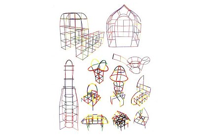 Kolorowy zestaw konstrukcyjny z rurkami 408 szt. – kreatywna gra dla dzieci