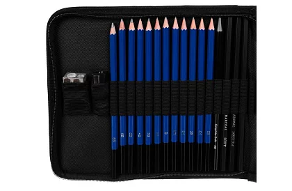 Zestaw do profesjonalnego rysowania i szkicowania – 32 elementy