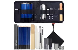 Zestaw do profesjonalnego rysowania i szkicowania – 32 elementy