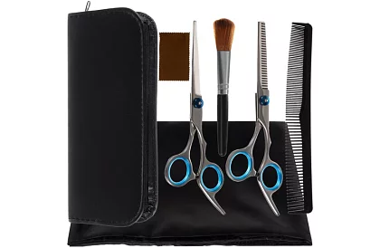 Nożyczki fryzjerskie i akcesoria – zestaw 7 szt.