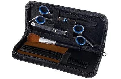 Nożyczki fryzjerskie i akcesoria – zestaw 7 szt.