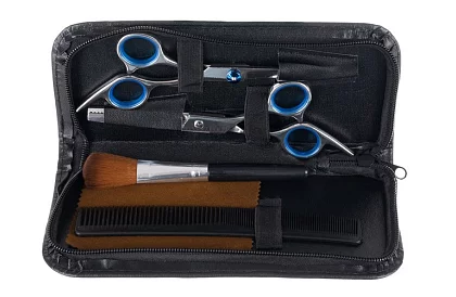 Nożyczki fryzjerskie i akcesoria – zestaw 7 szt.