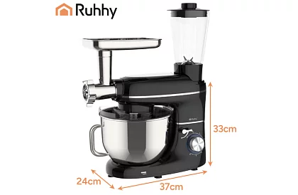 Robot kuchenny 1500 W RUHHY 3 w 1 z mikserem i maszynką do mięsa – misa 6,2 l