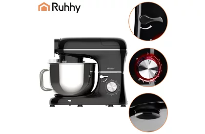 Robot kuchenny 1500 W RUHHY 3 w 1 z mikserem i maszynką do mięsa – misa 6,2 l