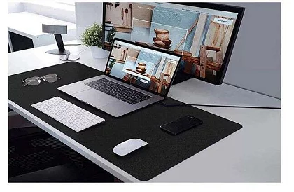 XXL podkładka pod mysz i klawiaturę 90x45cm - czarna