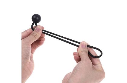 Elastyczne gumki z kulką do mocowania żagli i tarpów – 10 szt.