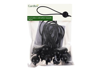 Elastyczne gumki z kulką do mocowania żagli i tarpów – 10 szt.