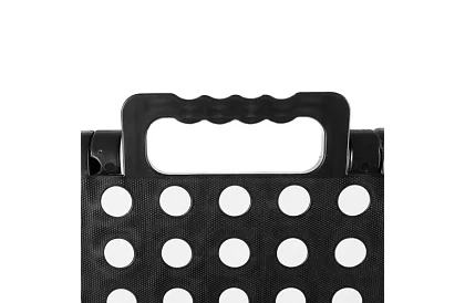 Skrzynka składana – taboret czarno-biały