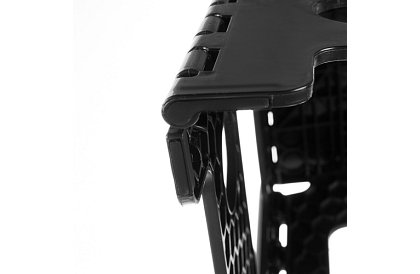 Skrzynka składana – taboret czarno-biały